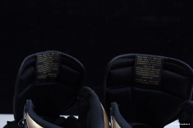 MaikeSneakers HIGH 1 BLACK JORDAN RETRO GOLD 555088-032 AIR (2020) METALLIC 0801
